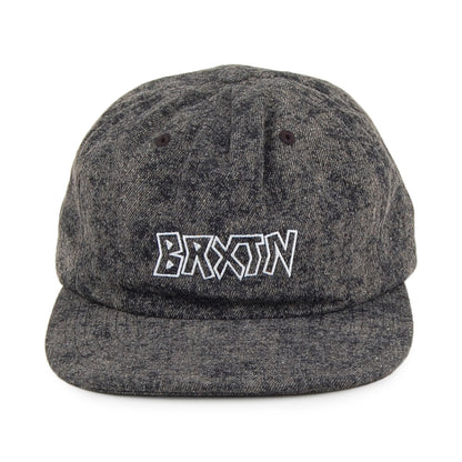 Casquette Snapback Non Structurée Simmons noir délavé BRIXTON