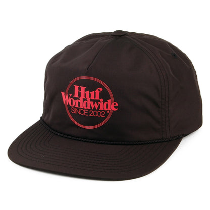 Casquette avec Zip à l'Arrière Issue noir HUF