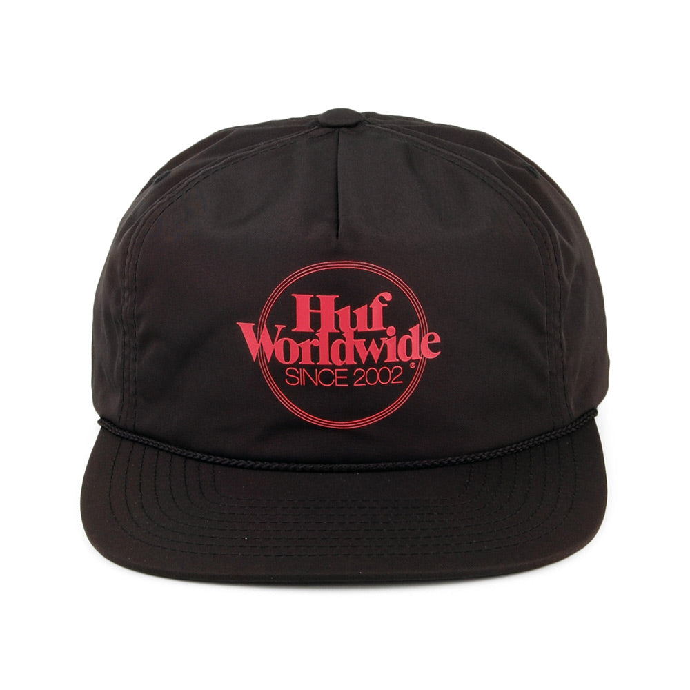 Casquette avec Zip à l'Arrière Issue noir HUF