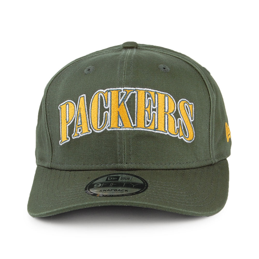Casquette Snapback 9FIFTY NFL Pre-Curved Green Bay Packers vert NEW ERA