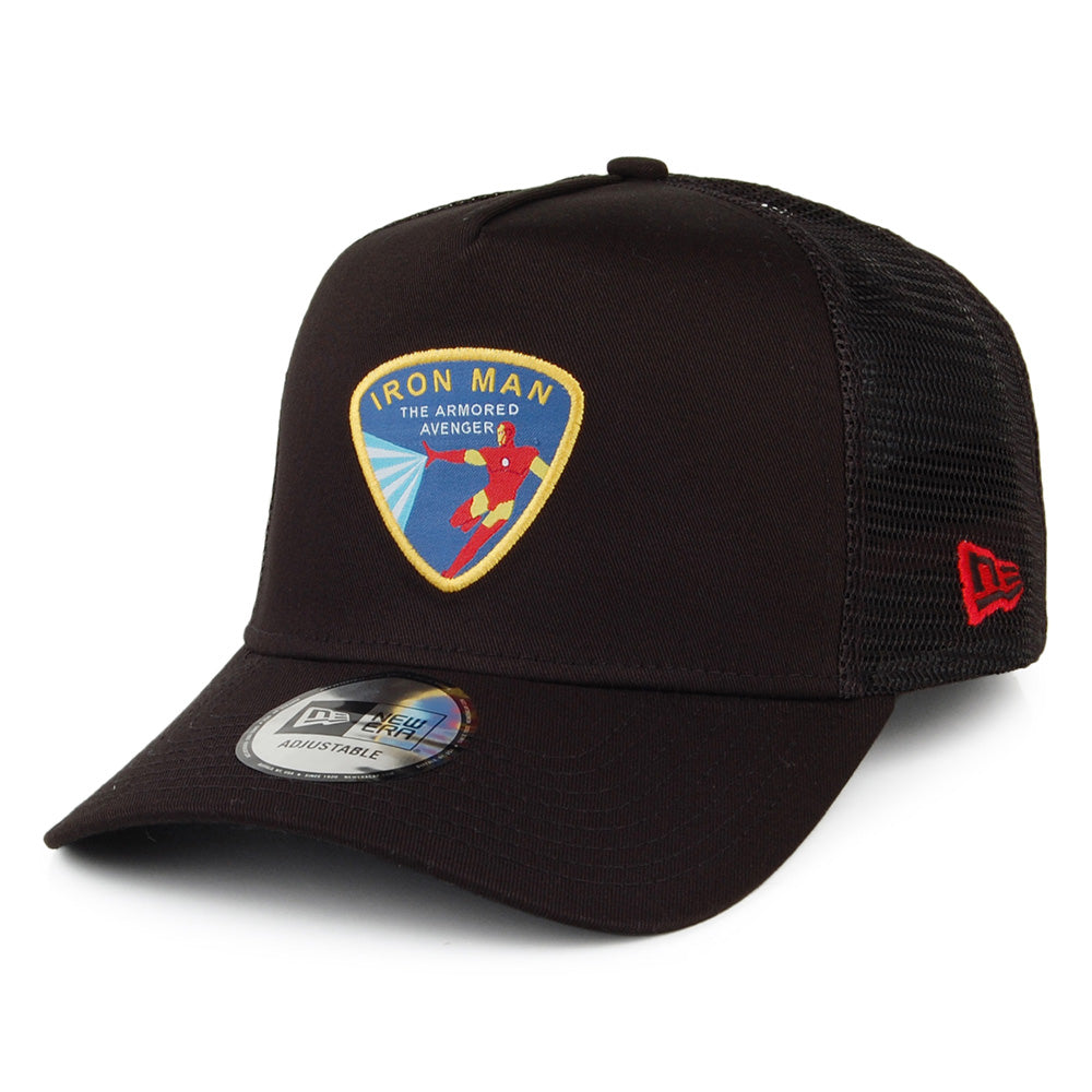 Casquette Trucker A-Frame Character Patch Iron Man noir NEW ERA