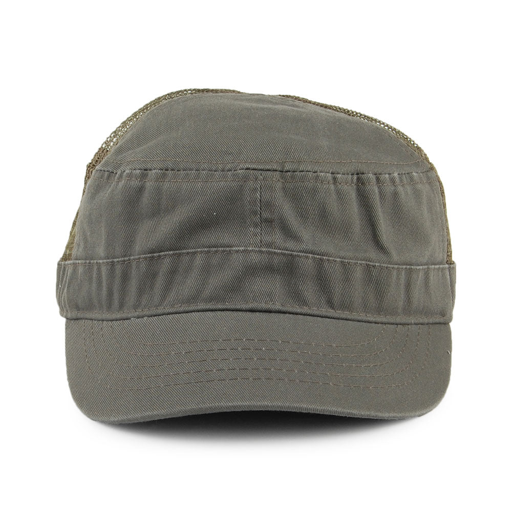 Casquette Militaire Oak Mesh Cotton olive DORFMAN PACIFIC
