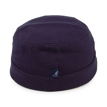 Casquette Militaire en Laine Texturée bleu marine KANGOL