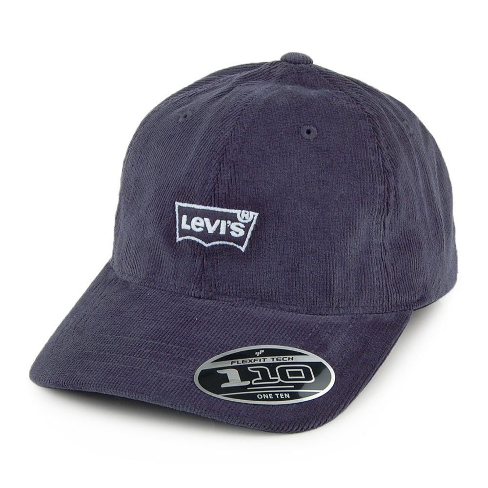 Casquette Flexfit en Velours Côtelé Batwing bleu marine LEVI'S
