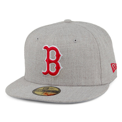 Casquette 59FIFTY MLB Heather Gray Boston Red Sox gris chiné NEW ERA