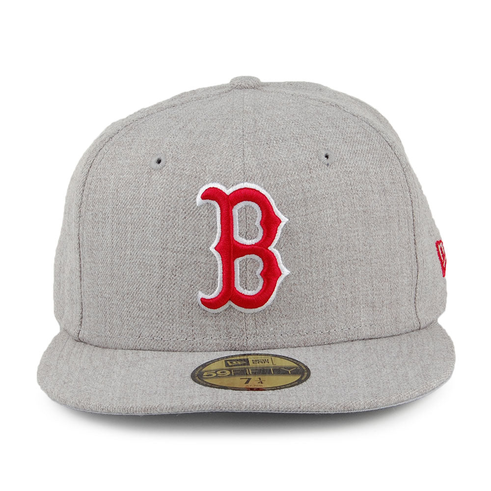 Casquette 59FIFTY MLB Heather Gray Boston Red Sox gris chiné NEW ERA