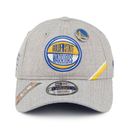 Casquette 9TWENTY NBA Draft Golden State Warriors gris chiné NEW ERA