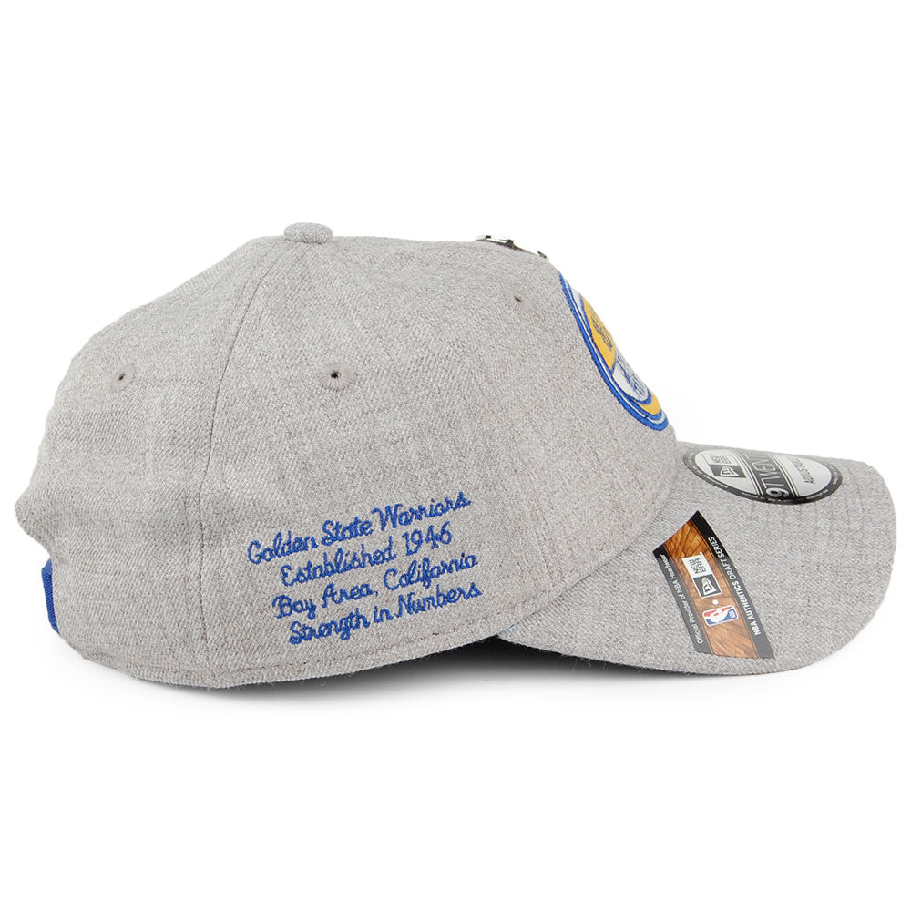 Casquette 9TWENTY NBA Draft Golden State Warriors gris chiné NEW ERA