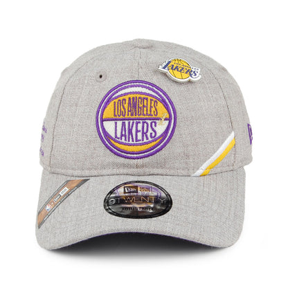 Casquette 9TWENTY NBA Draft L.A. Lakers gris chiné NEW ERA