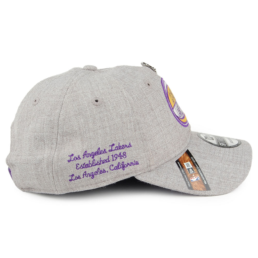Casquette 9TWENTY NBA Draft L.A. Lakers gris chiné NEW ERA