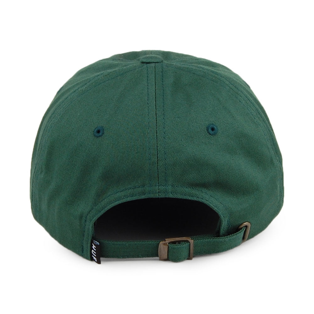 Casquette à Visière Incurvée Original Logo en Coton vert HUF