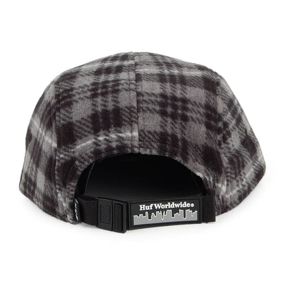 Casquette 5 Panel en Polaire Boroughs Volley noir-blanc HUF