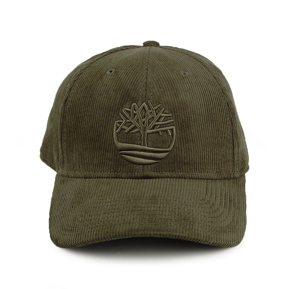 Casquette en Velours Côtelé Logo olive TIMBERLAND