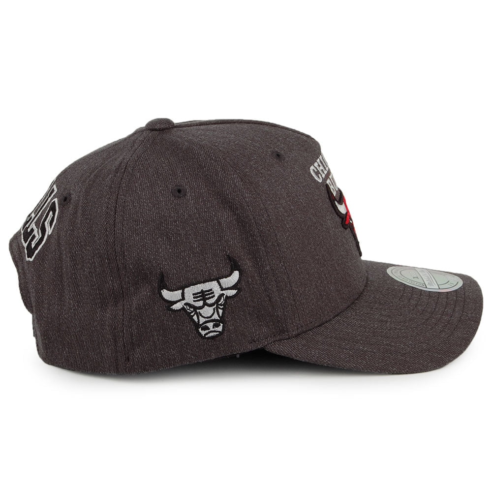 Casquette Snapback NBA Charcoal Eazy Chicago Bulls anthracite MITCHELL & NESS