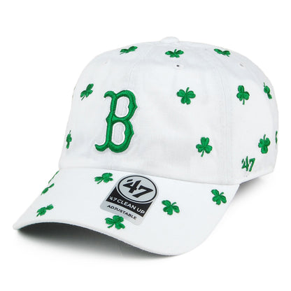 Casquette St. Patrick's Clover Clean Up Boston Red Sox blanc-vert 47 BRAND
