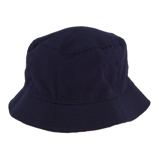 Chapeau Bob à Carreaux Réversible bleu marine-rouge CONVERSE