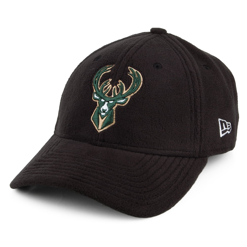 Casquette 9FORTY NBA Polar Fleece Milwaukee Bucks noir NEW ERA
