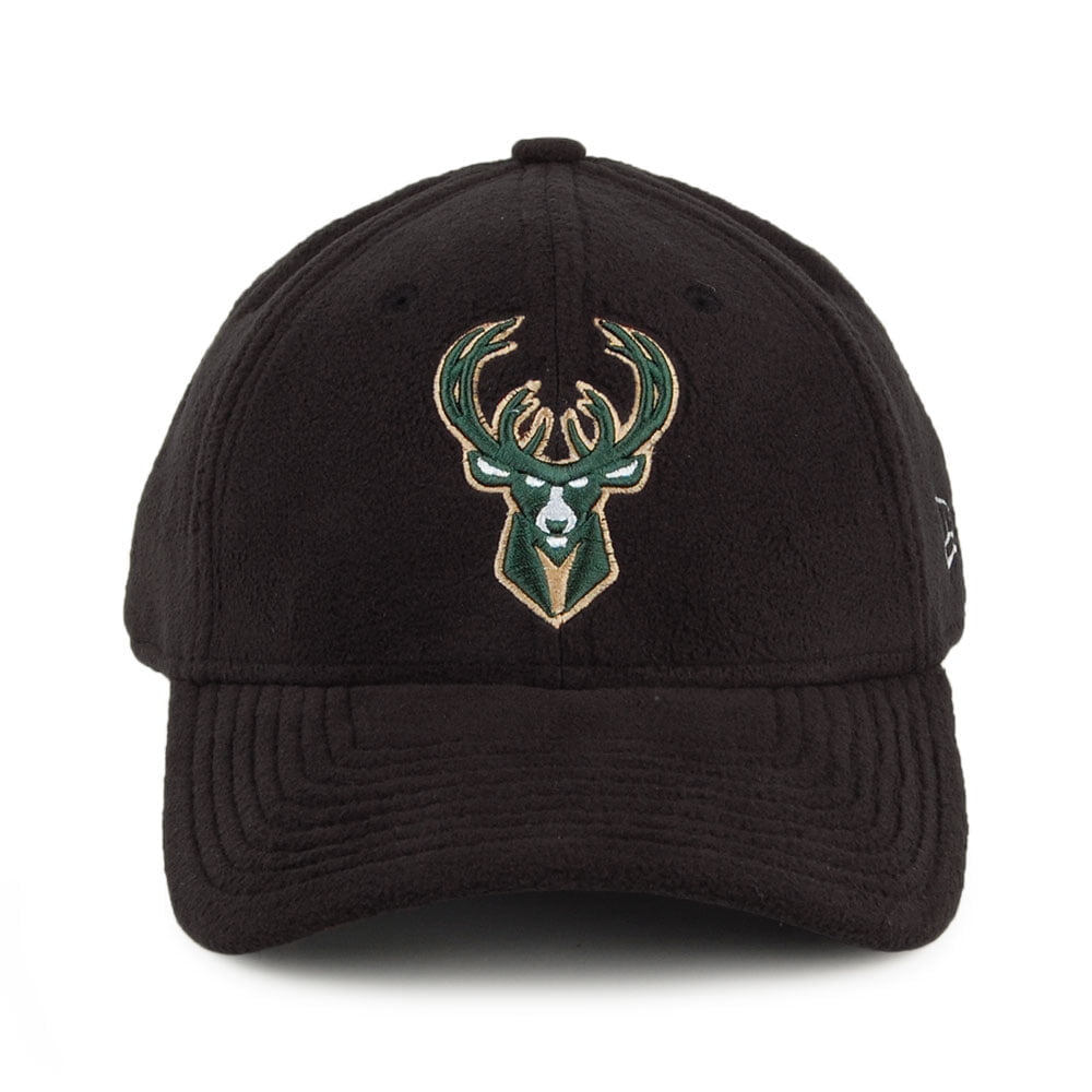 Casquette 9FORTY NBA Polar Fleece Milwaukee Bucks noir NEW ERA