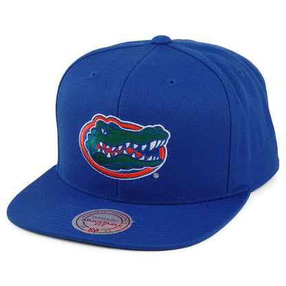 Casquette Snapback Core Wool Solid Florida Gators bleu MITCHELL & NESS