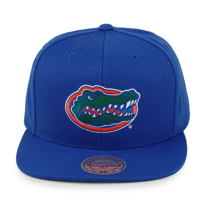 Casquette Snapback Core Wool Solid Florida Gators bleu MITCHELL & NESS