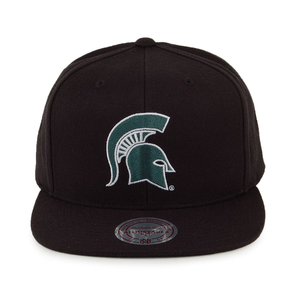 Casquette Snapback Core Wool Solid Michigan State Spartans noir MITCHELL & NESS