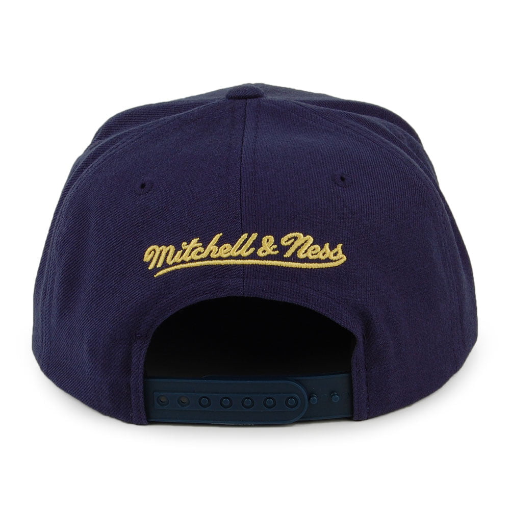 Casquette Snapback Core Wool Solid Michigan Wolverines bleu marine MITCHELL & NESS