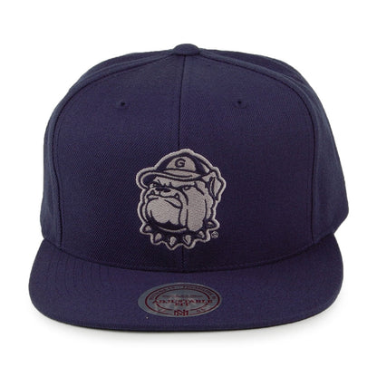 Casquette Snapback Core Wool Solid Georgetown Hoyas bleu marine MITCHELL & NESS