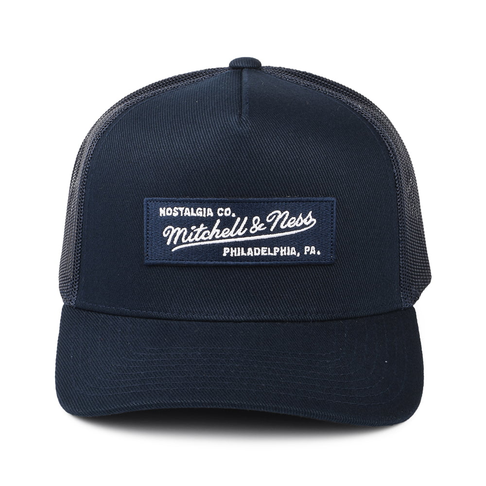 Casquette Trucker Branded Box Logo Classic bleu marine MITCHELL & NESS