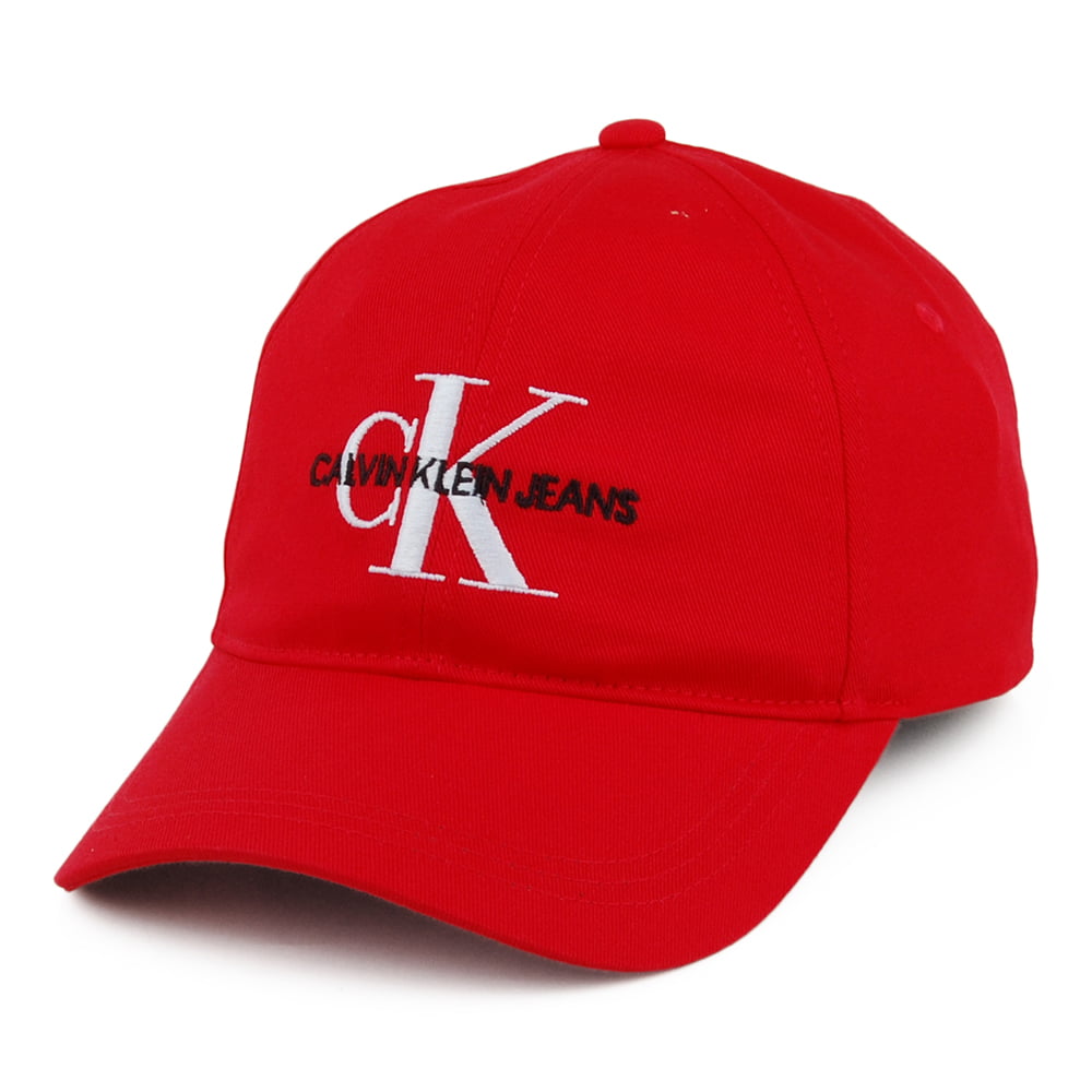 Casquette Jeans Monogram rouge CALVIN KLEIN