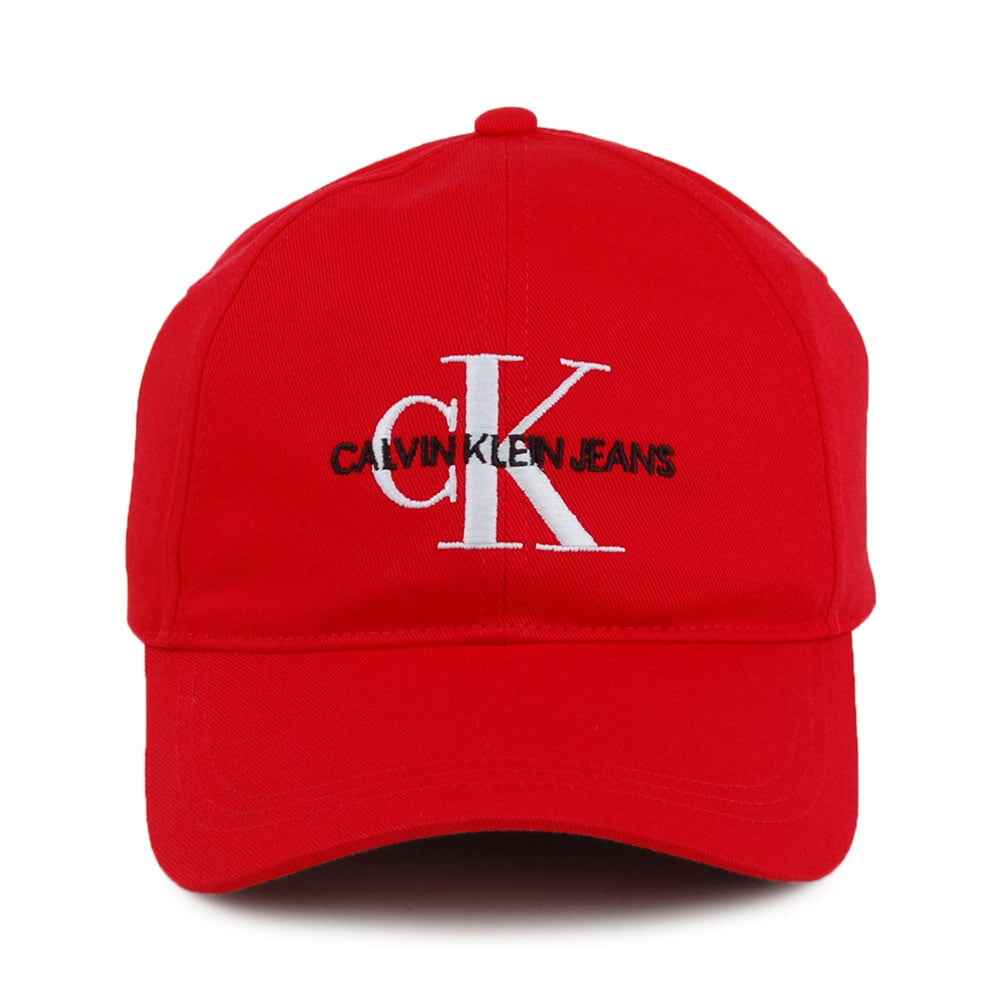 Casquette Jeans Monogram rouge CALVIN KLEIN