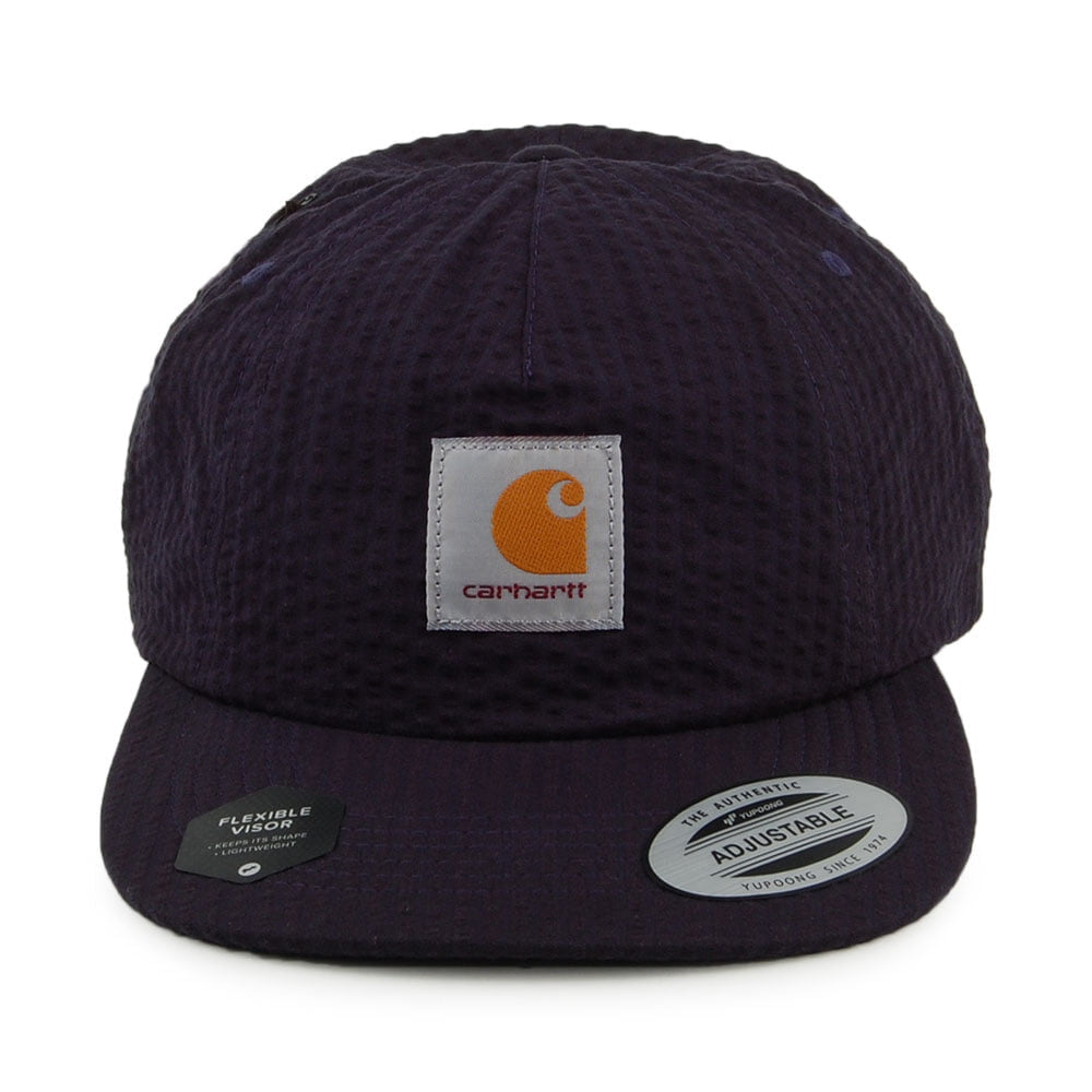 Casquette Strapback en Coton Seersucker Southfield bleu marine CARHARTT WIP