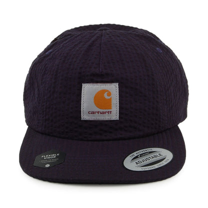 Casquette Strapback en Coton Seersucker Southfield bleu marine CARHARTT WIP