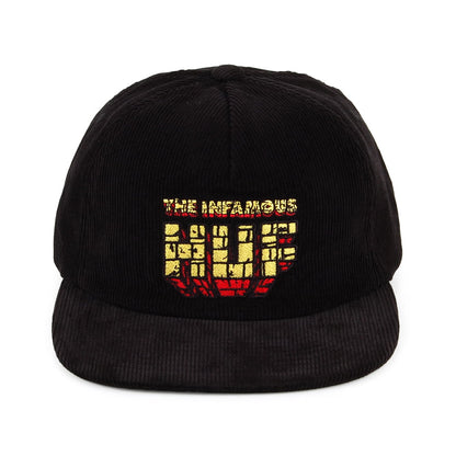 Casquette Snapback en Velours Côtelé Infamous noir HUF