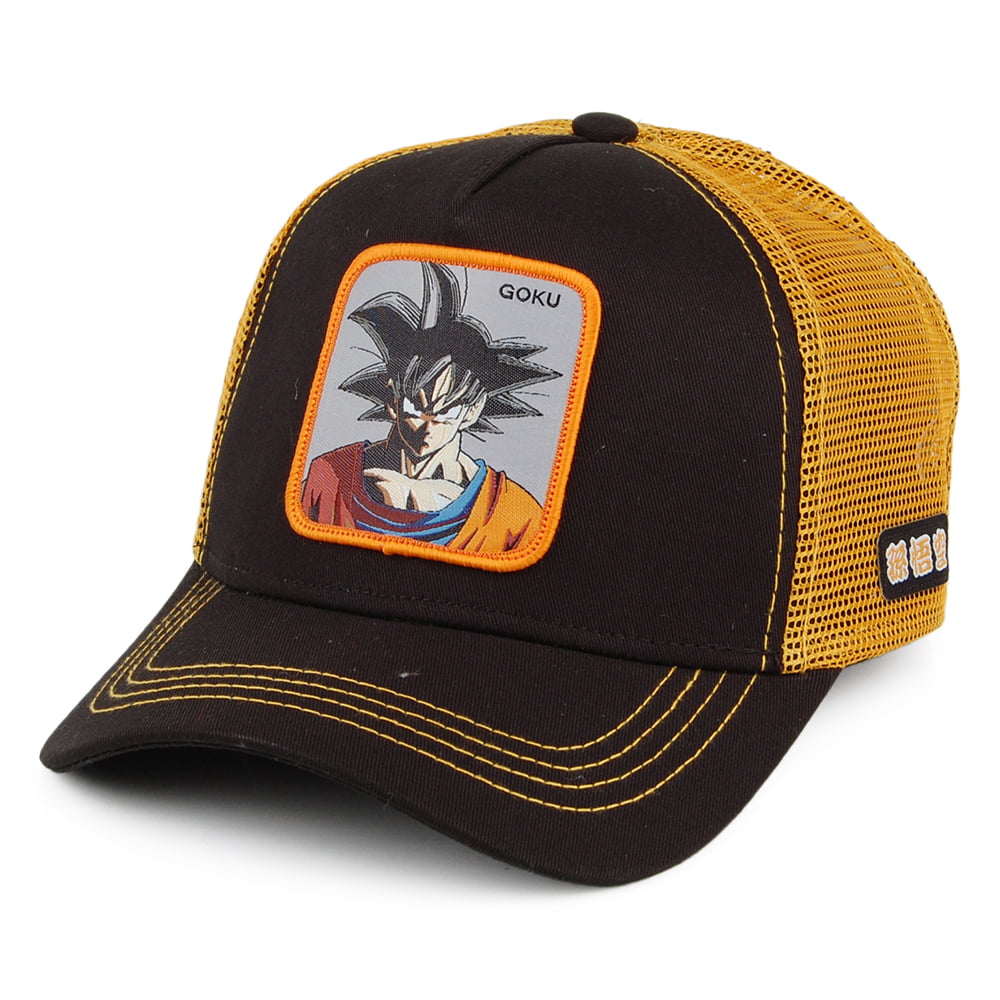 Casquette Trucker Dragon Ball Z Goku noir-jaune CAPSLAB