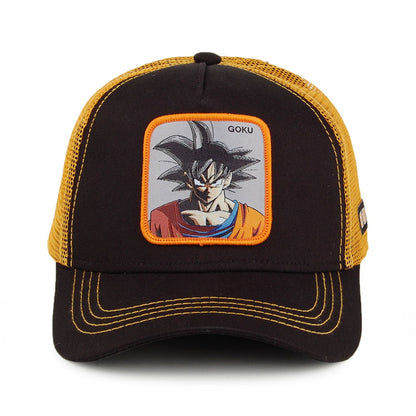 Casquette Trucker Dragon Ball Z Goku noir-jaune CAPSLAB