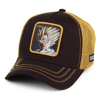 Casquette Trucker Dragon Ball Z Gohan noir-jaune CAPSLAB