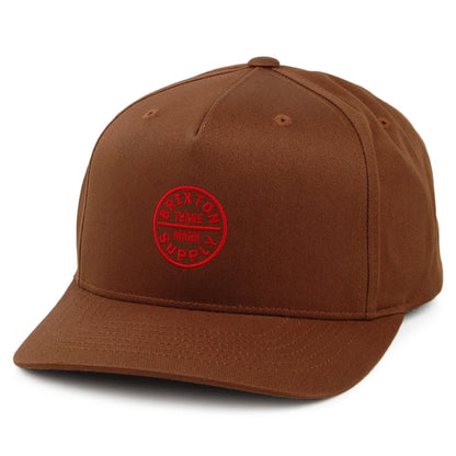 Casquette Snapback Medium Profile Oath 110 marron BRIXTON