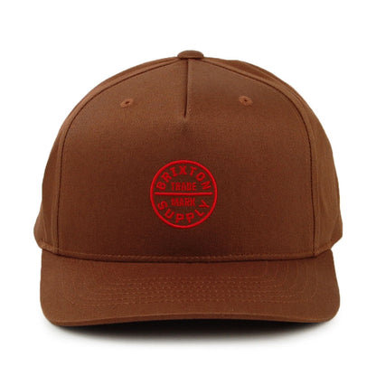 Casquette Snapback Medium Profile Oath 110 marron BRIXTON