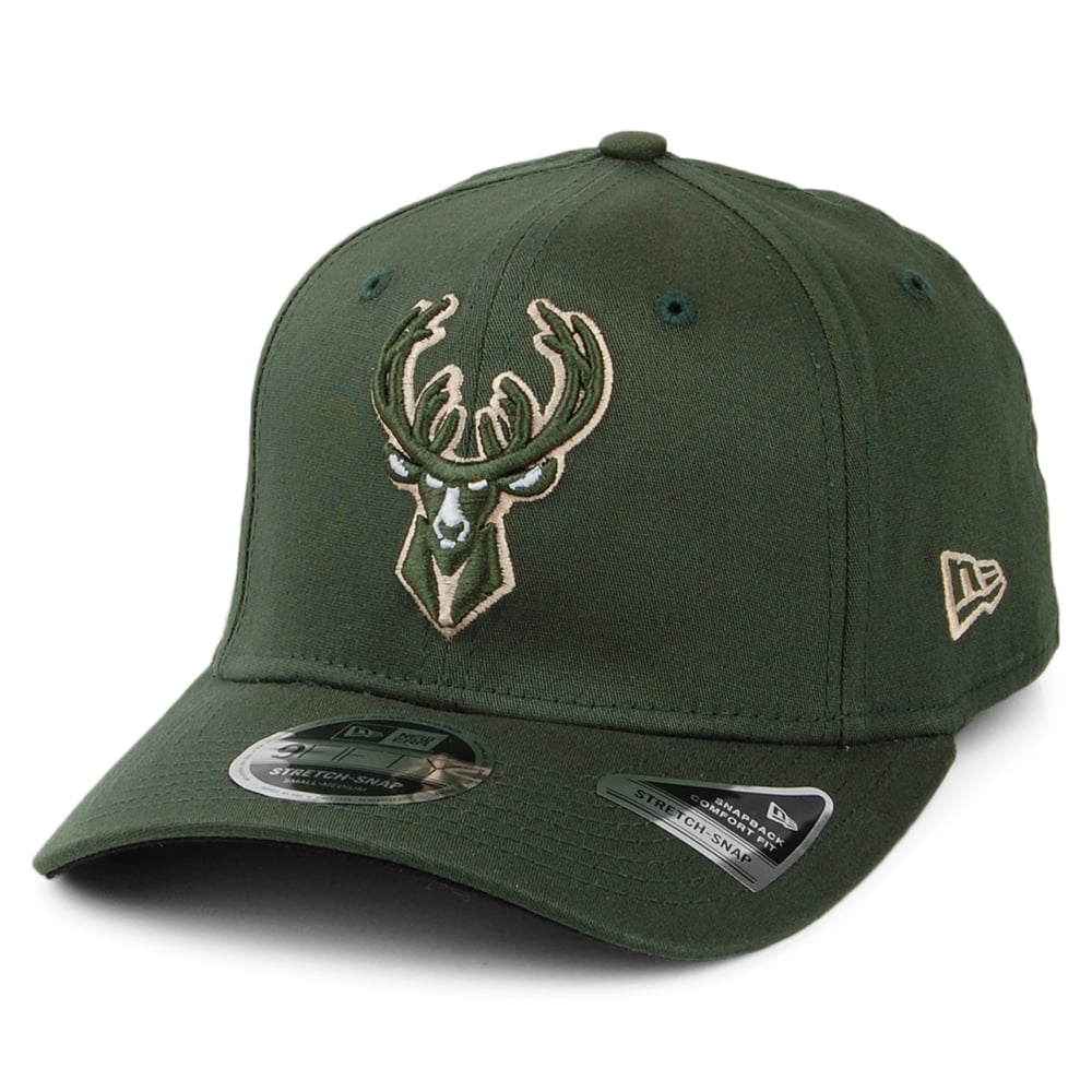 Casquette Snapback 9FIFTY NBA Stretch Snap Milwaukee Bucks vert NEW ERA