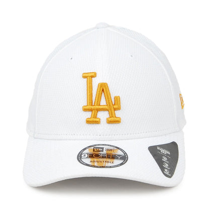 Casquette 9FORTY MLB Diamond Era Essential L.A. Dodgers blanc-jaune NEW ERA