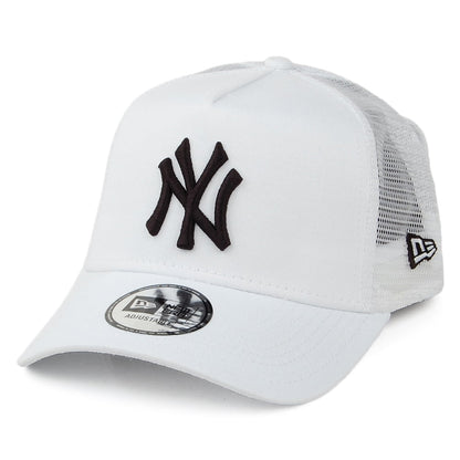 Casquette Trucker A-Frame MLB Essential New York Yankees blanc-noir NEW ERA