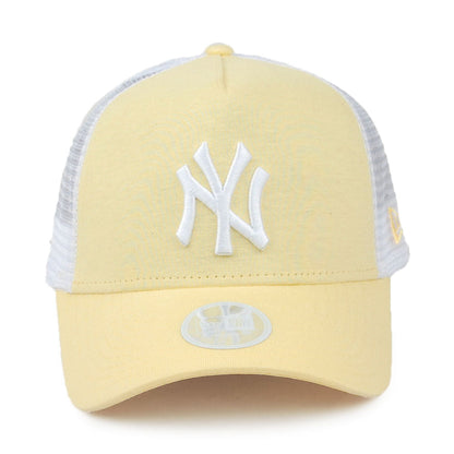 Casquette Trucker Femme A-Frame Jersey Essential New York Yankees jaune NEW ERA
