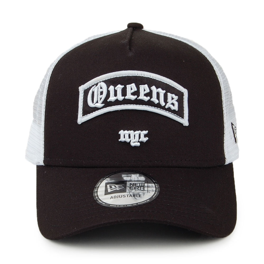 Casquette Trucker A-Frame Borough Queens noir NEW ERA