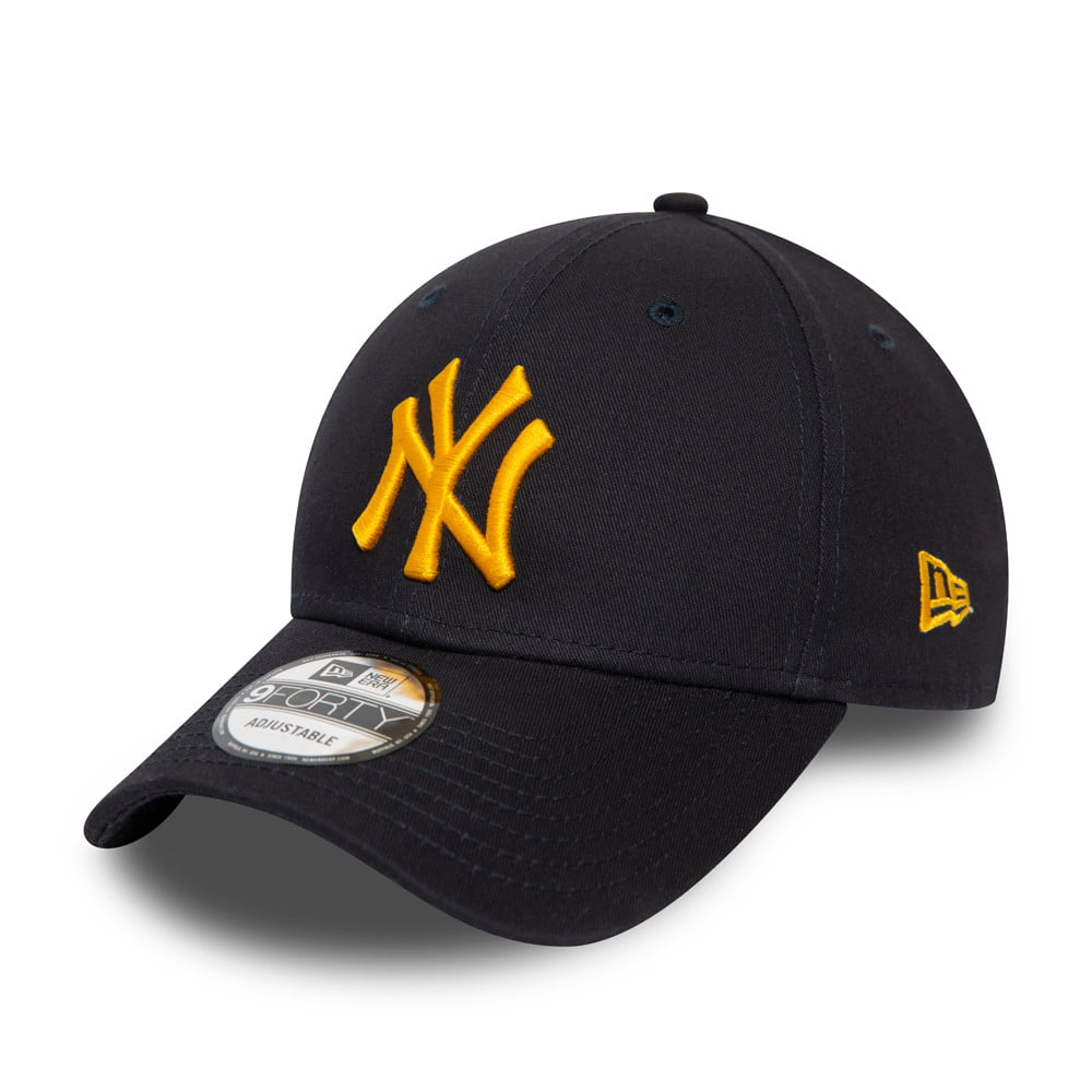 Casquette 9FORTY MLB League Essential New York Yankees bleu marine-jaune NEW ERA