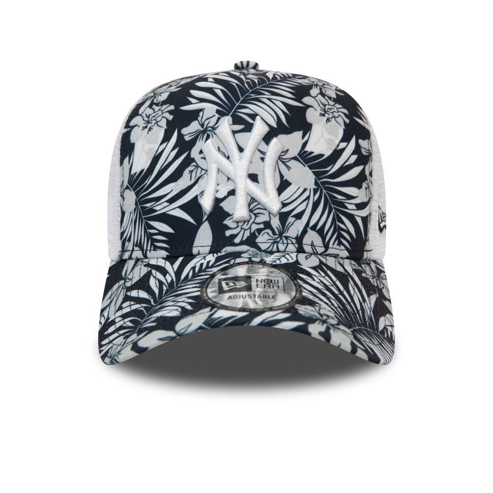 Casquette Trucker MLB Hibiscus Infill New York Yankees bleu marine NEW ERA