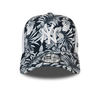 Casquette Trucker MLB Hibiscus Infill New York Yankees bleu marine NEW ERA