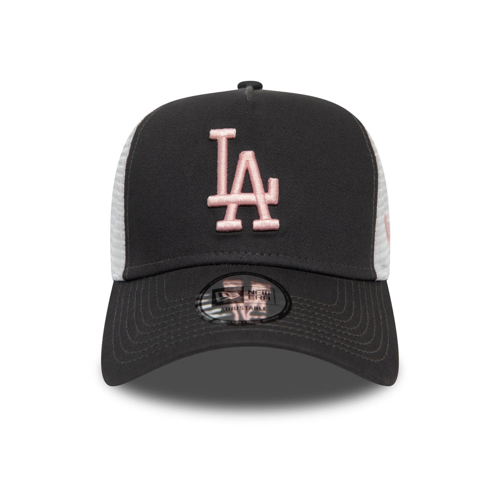 Casquette Trucker MLB League Essential L.A. Dodgers gris-rose NEW ERA