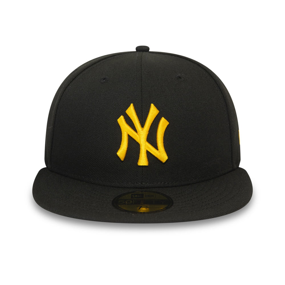 Casquette 59FIFTY MLB League Essential New York Yankees noir-jaune NEW ERA