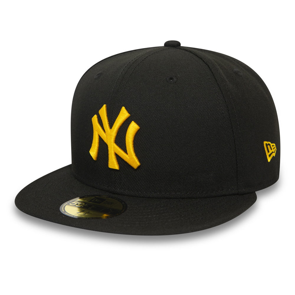Casquette 59FIFTY MLB League Essential New York Yankees noir-jaune NEW ERA