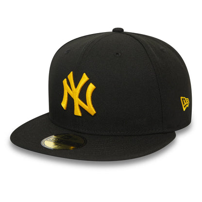Casquette 59FIFTY MLB League Essential New York Yankees noir-jaune NEW ERA